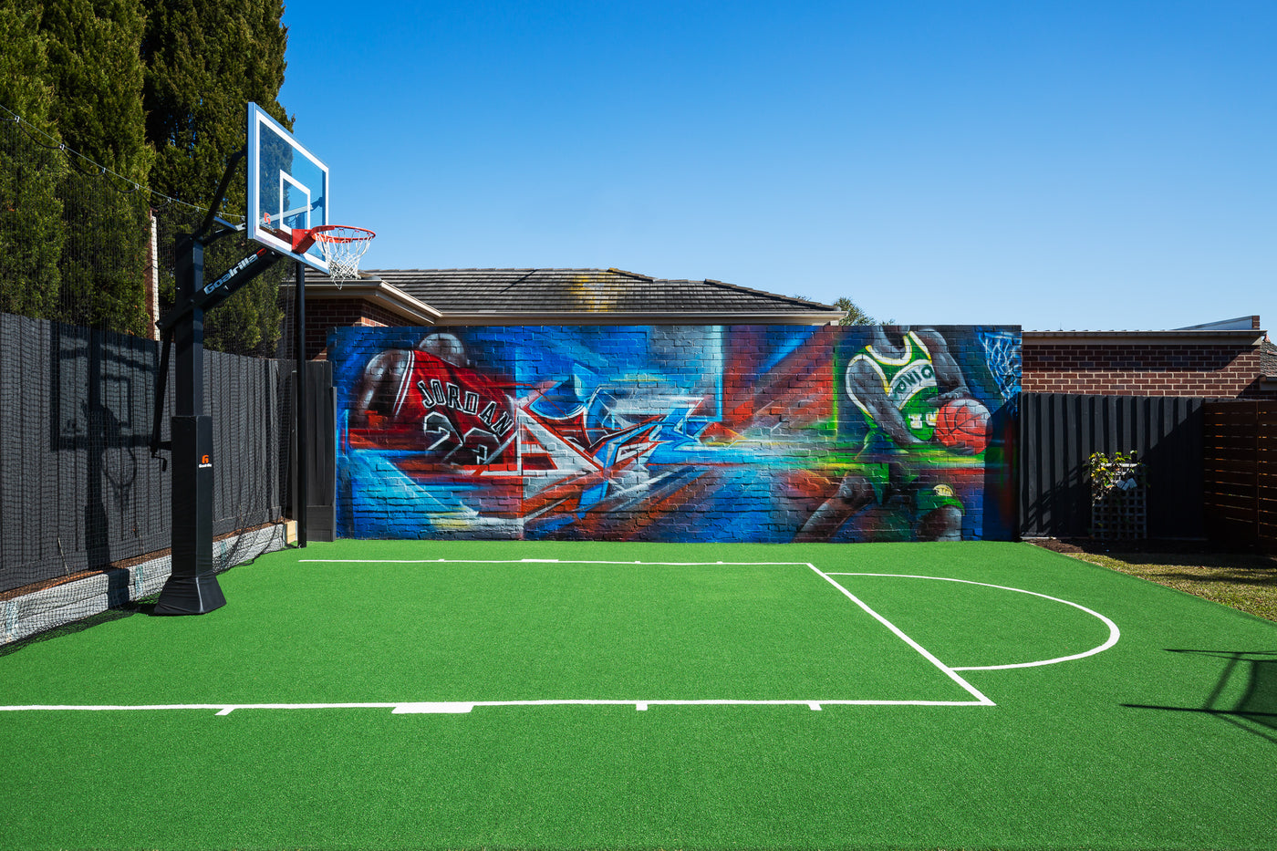Backyard Basketball Key - Tuff Group, Australia’s leading backyard turf & synthetic grass sports specialists 