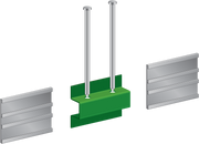 Tuff Edge Aluminium Dual Connector - 2 Pack