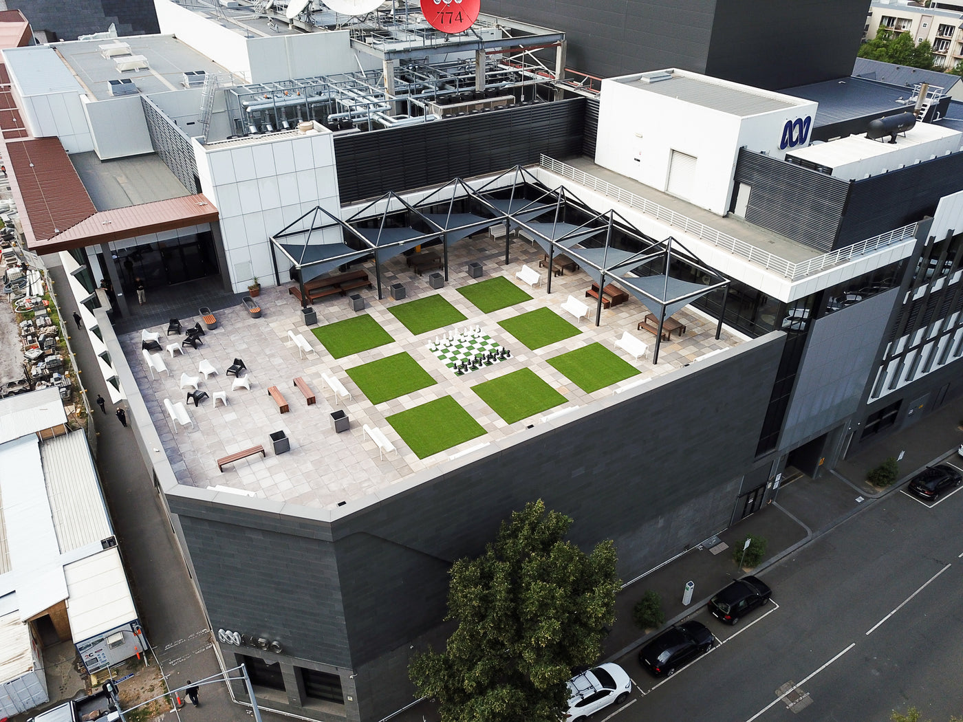 City rooftop landscaping, Tuff Group, Australia’s leading backyard turf & synthetic grass specialists 
