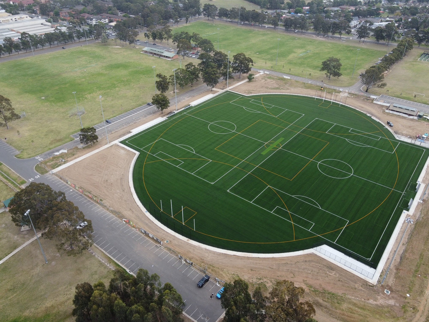 Jamison Park FIFA/AFL Surface - Tuff Group, Australia’s leading Soccer & Football commercial sports turf & synthetic grass specialists. 