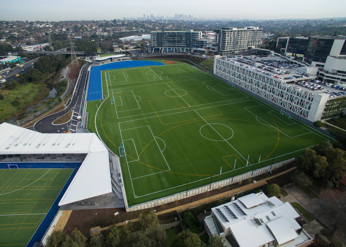 St. Kevin's College Sports Fields - Tuff Group, Australia’s leading outdoor education turf & synthetic grass sports specialists for rubber athletics and running tracks, hockey, football, soccer, cricket and tennis.