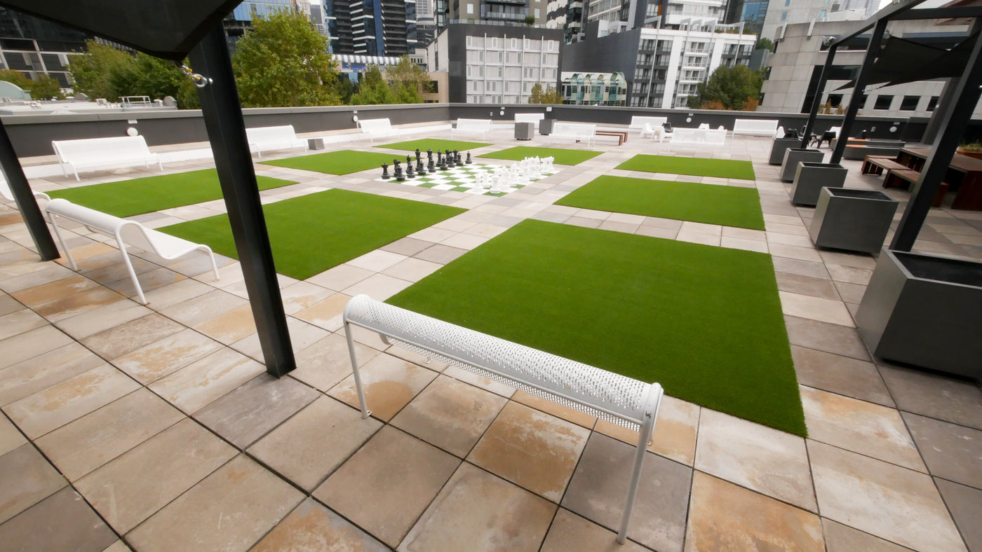 Australia's leading outdoor synthetic surfaces and sports experts. Featuring inspiration for beautifully landscaped outdoor backyards, gardens and home entertainment spaces using our premium Tuff Turf products. City Rooftop 1